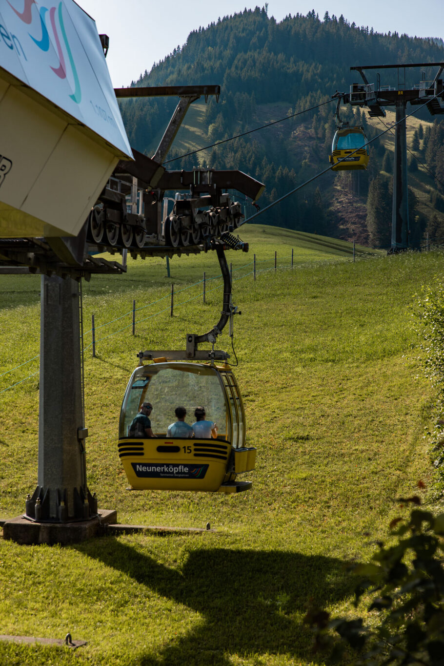 Gondel der Neunerköpfle Bahn im Tannheimer Tal