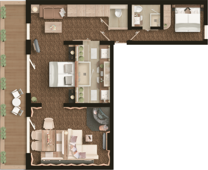 Grundriss Jungbrunn Suite Milch-und-Honig