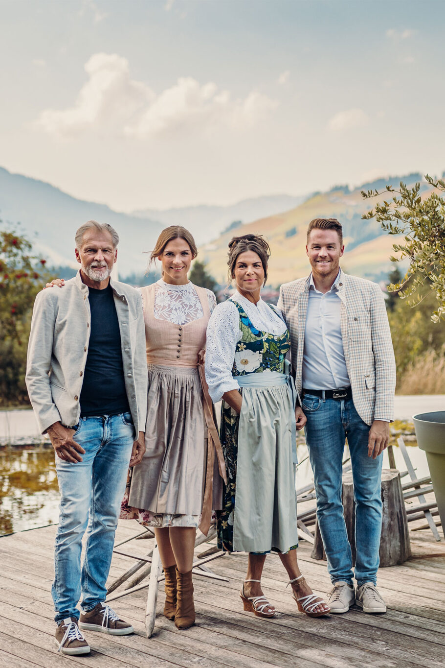 Familie Gutheinz im Jungbrunn Eingangsbereich