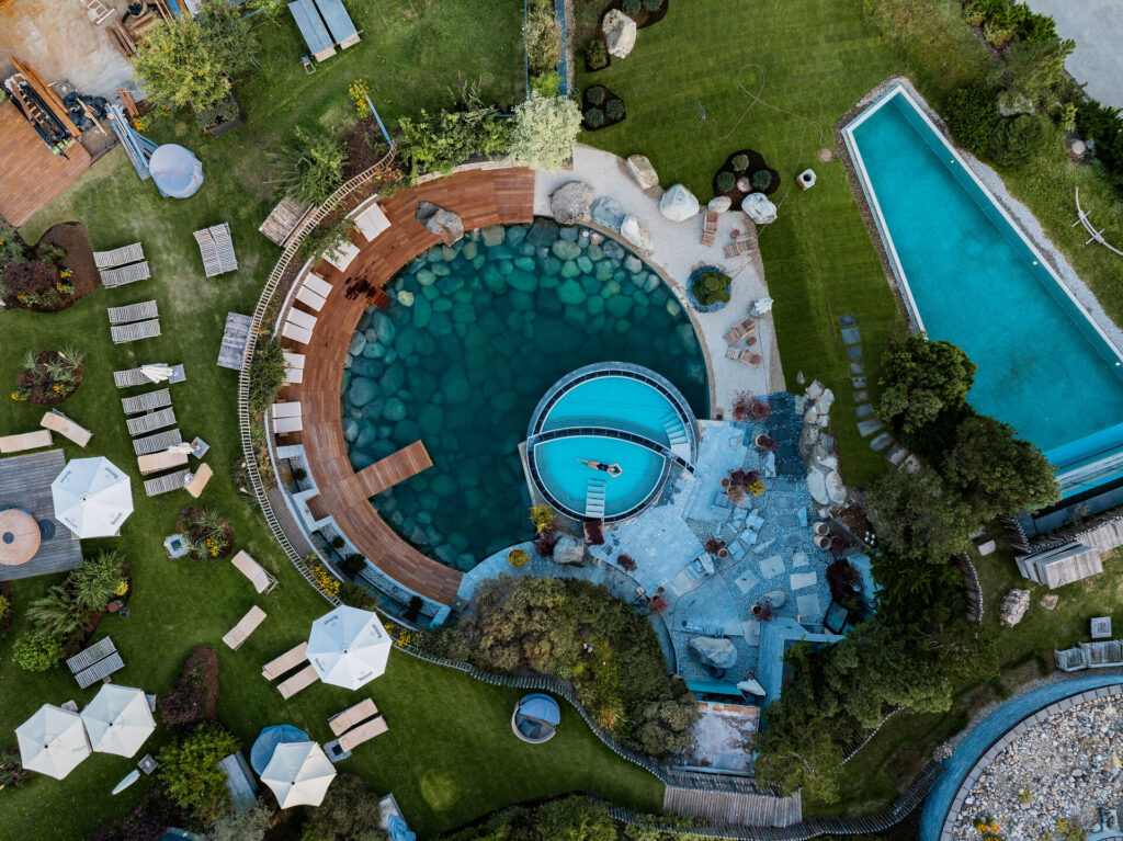 Außenaufnahme, Drohne, Topshot, Pools