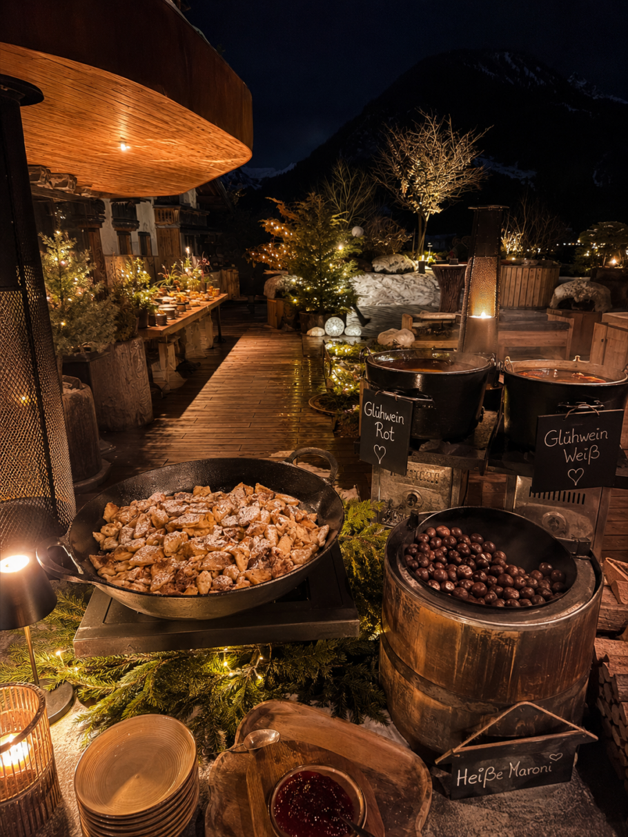 Winterzauber im Jungbrunn. Weihnachtsmarkt mit Punsch, Glühwein und Kaiserschmarrn